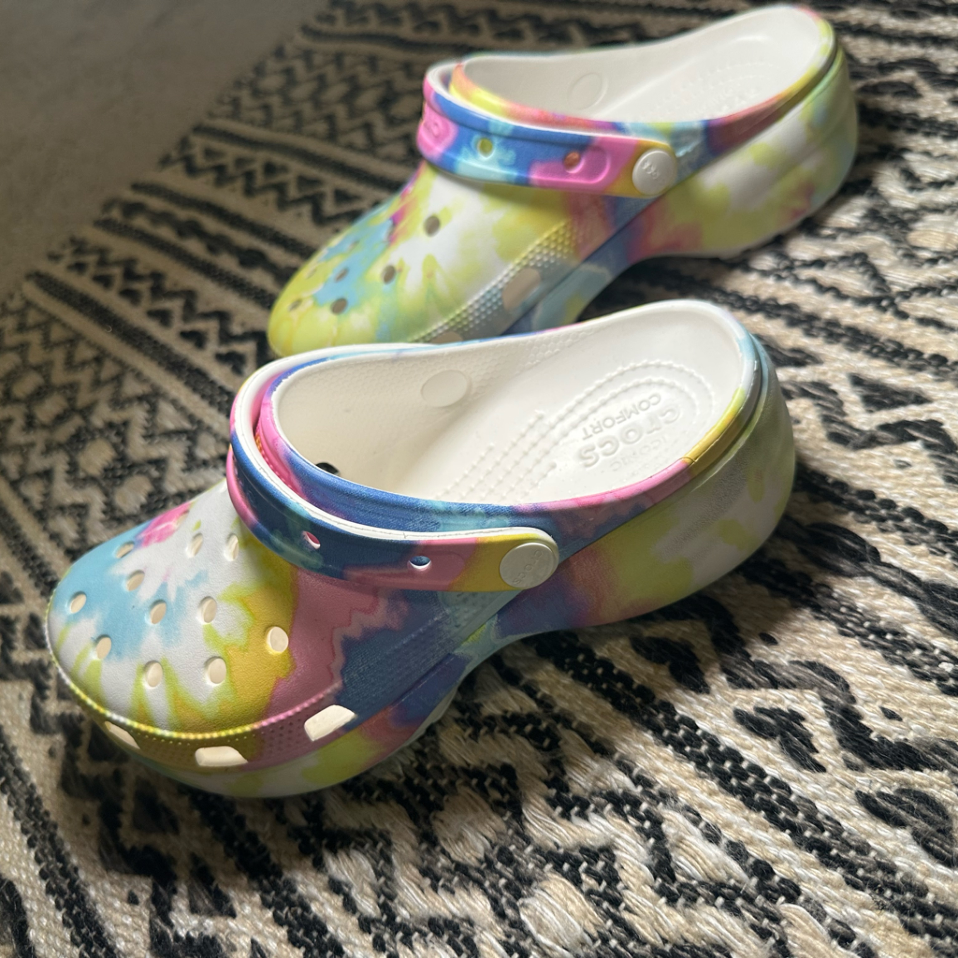 Platform Crocs Women's Tie-Dye